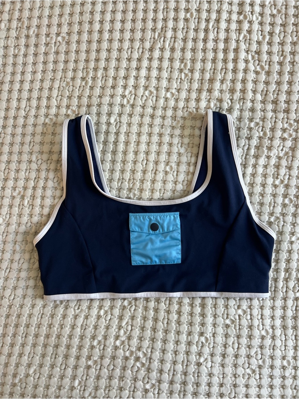STAUD x New Balance Navy Sports Bra Size L